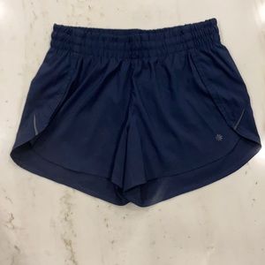 Athleta running shorts (navy)